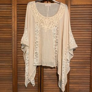 Lace flowy boho top